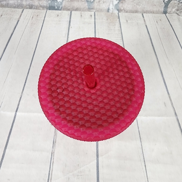 Starbucks Fall 2021 Neon Pink Studded Cold Cup Soft Touch Jelly Venti 24oz - Picture 4 of 11